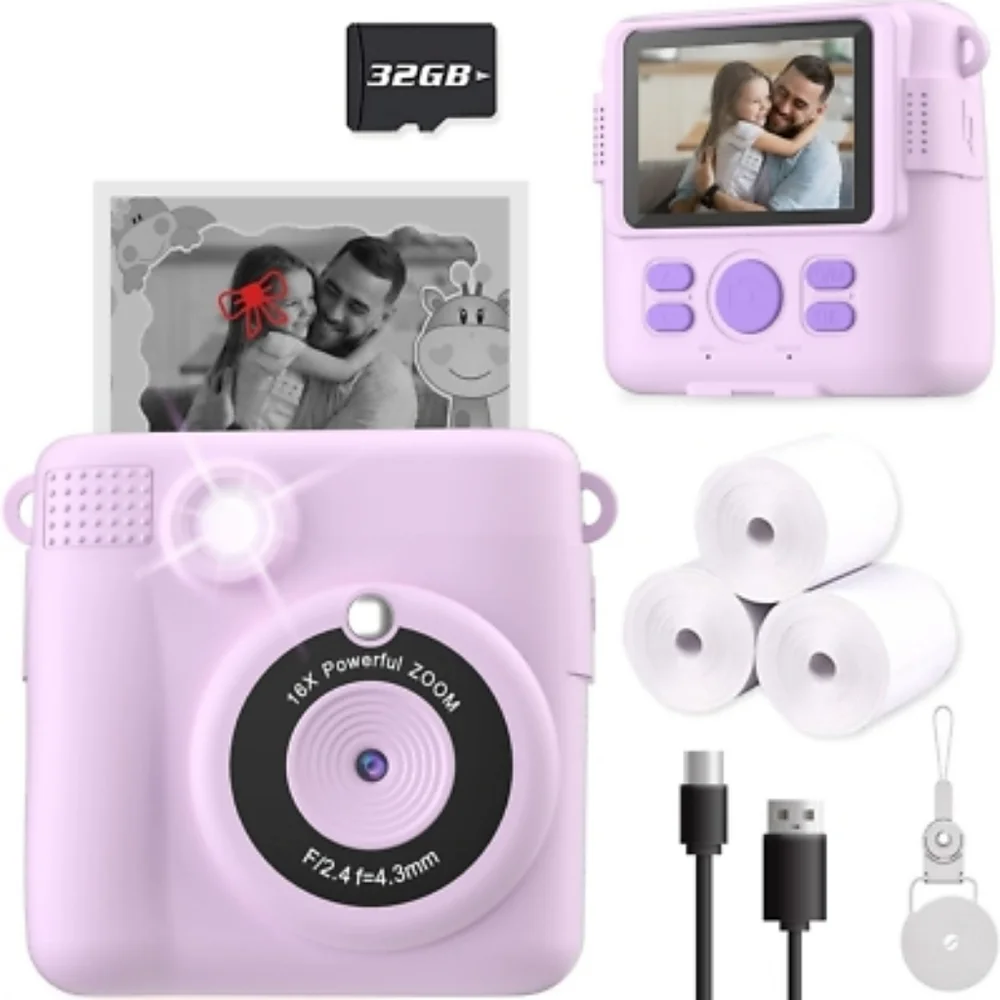 Kids Digital Camera with Instant Print - Purple